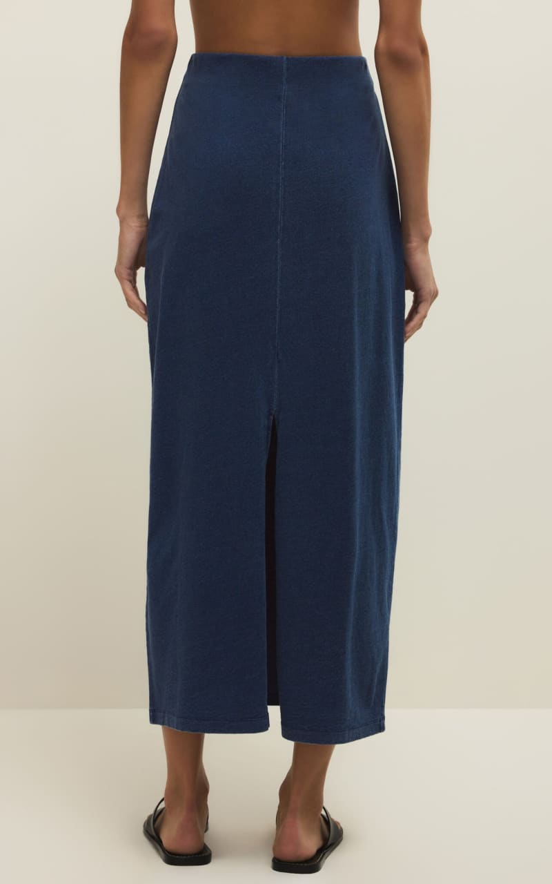Z SUPPLY- Gail Midi Skirt in Indigo