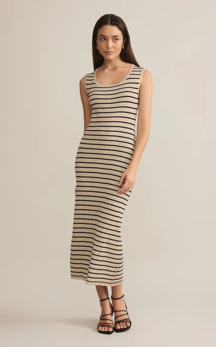 Z SUPPLY - Giselle Stripe Rib Maxi Dress