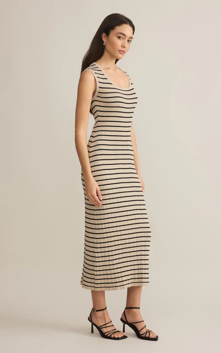 Z SUPPLY - Giselle Stripe Rib Maxi Dress