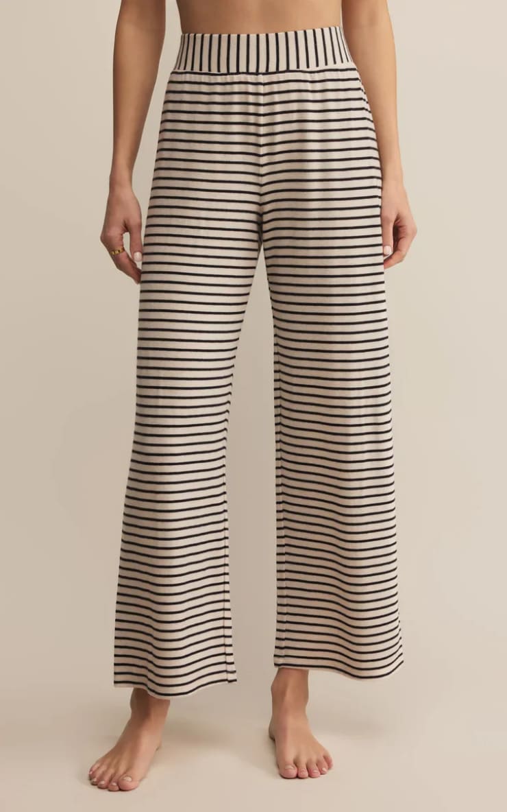 Z SUPPLY- Luxe Stripe Pant in Crystal