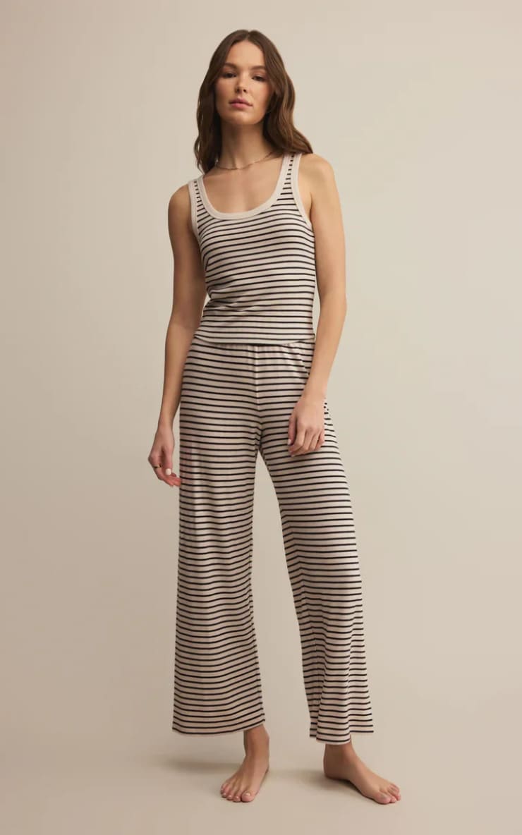 Z SUPPLY- Luxe Stripe Pant in Crystal