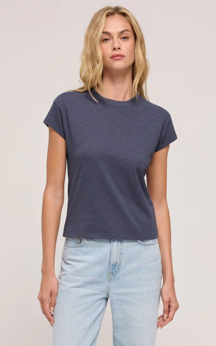 Z SUPPLY - Modern Slub Tee in Worn Blue - tee