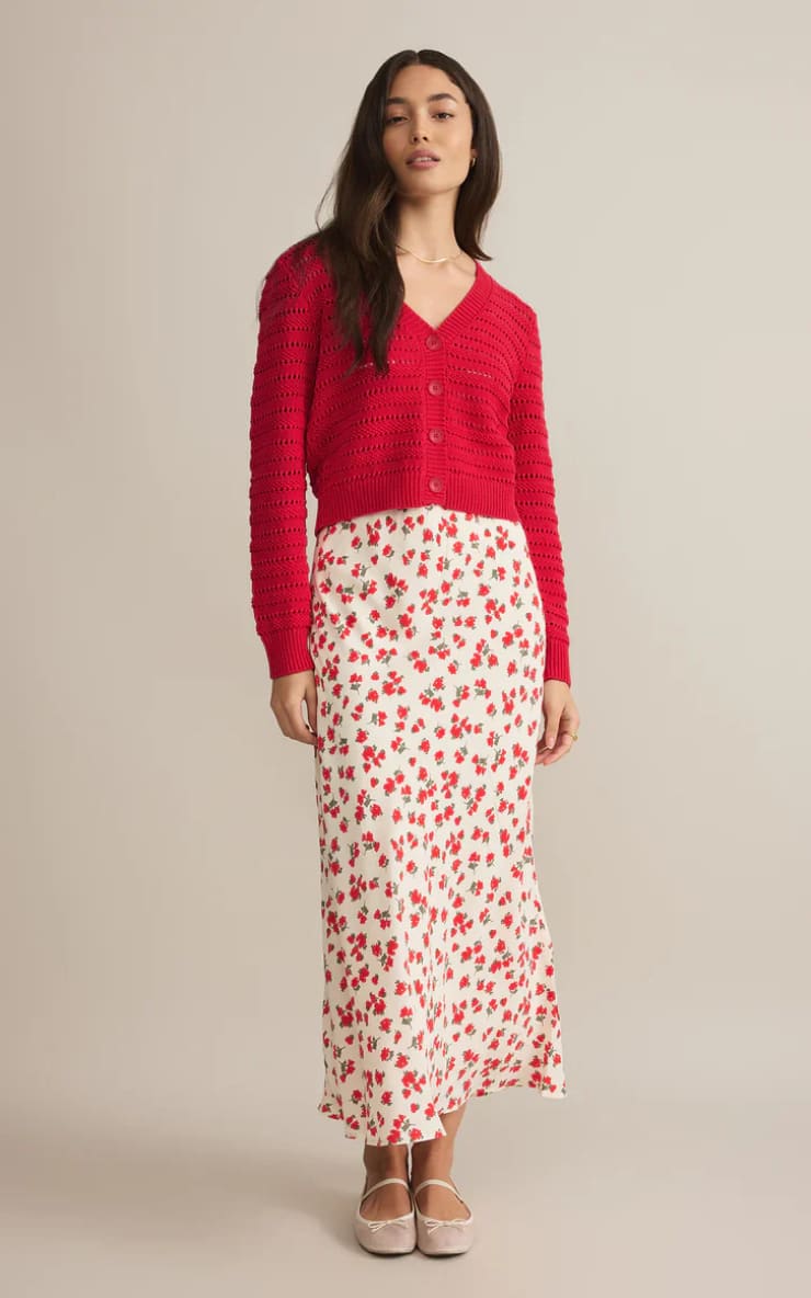 Z SUPPLY - Romance Cardigan in Cherry - cardigan