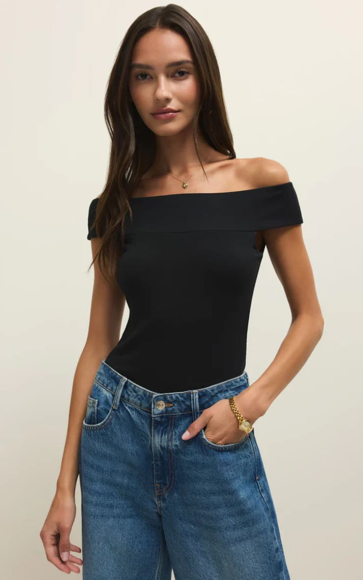 Z SUPPLY- Second Skin Off Shoulder Top - Blouses & Tops