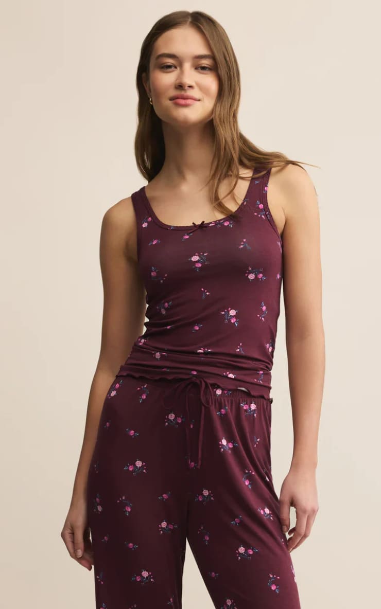 Z SUPPLY- Shania Ditsy Tank - Pajama