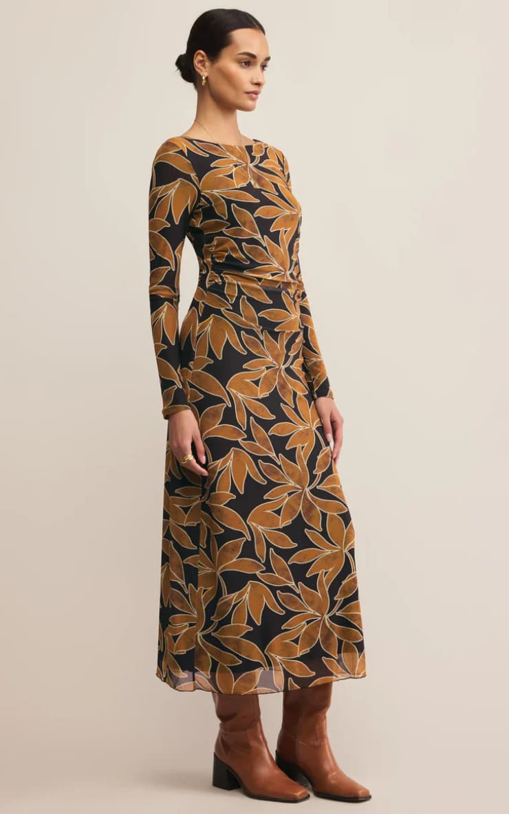 Z SUPPLY - Spellbound Mesh Floral Maxi Dress in Coconut
