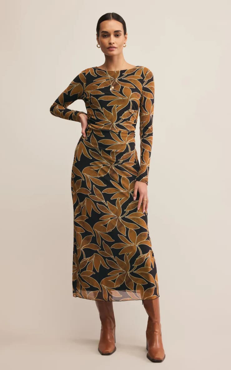 Z SUPPLY - Spellbound Mesh Floral Maxi Dress in Coconut