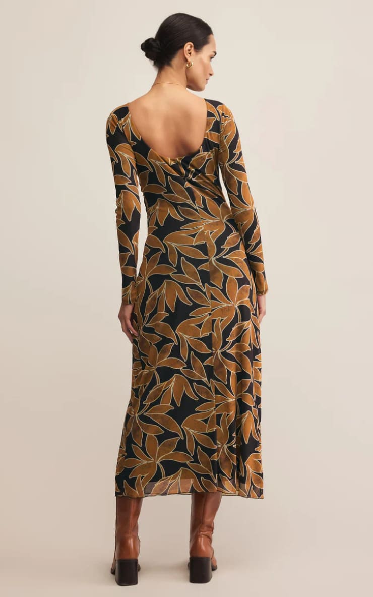 Z SUPPLY - Spellbound Mesh Floral Maxi Dress in Coconut