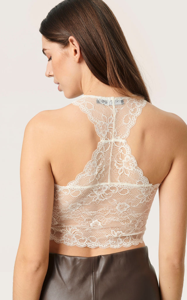 Soaked in Luxury- Dolly White Lace Bralette - top