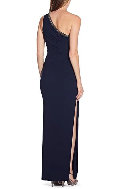 Adrianna Papell - One Shoulder Jersey Gown - Dress
