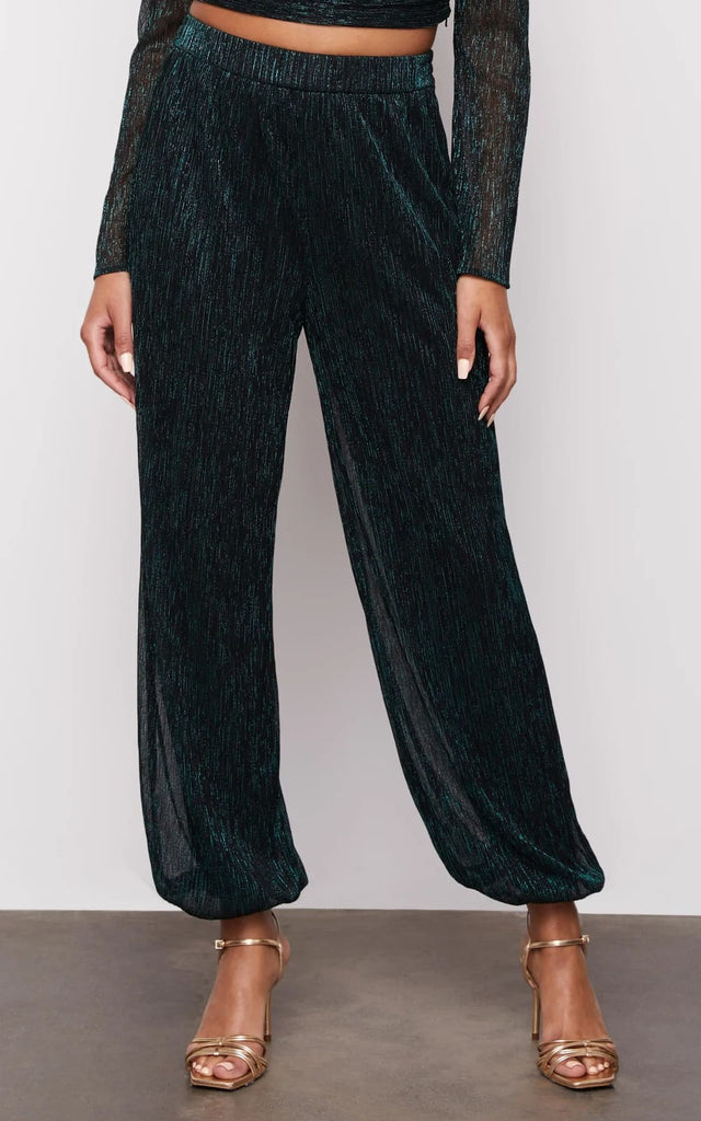 Bailey 44 - Aqua Emerald Metallic Pants - BOTTOM