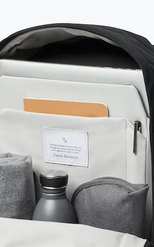 Bellroy - Classic Backpack Premium Edition - Black & Sand - 