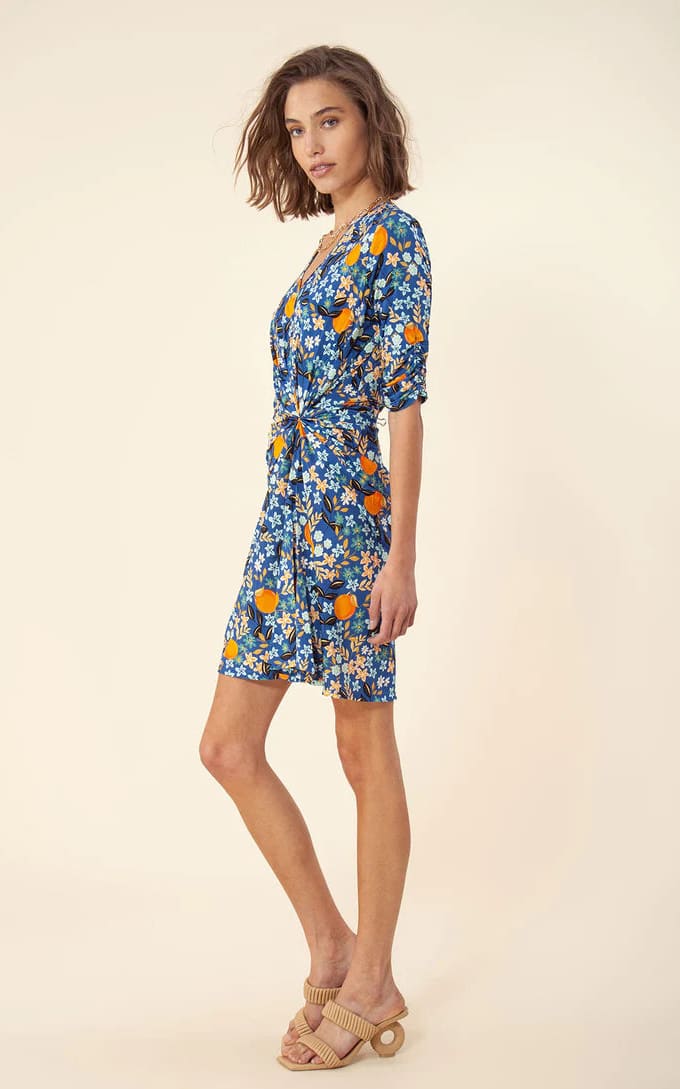 Hale Bob - Sunny Clementine Draped Jersey Dress - Dresses