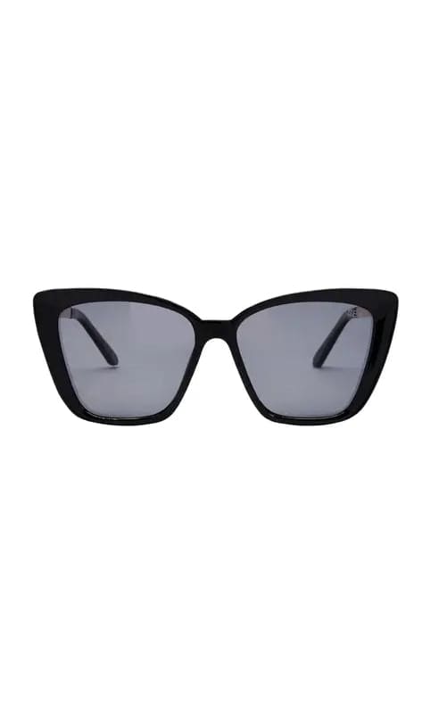 I SEA- Aloha Fox Polarized Sunglasses - BLACK/SMOKE