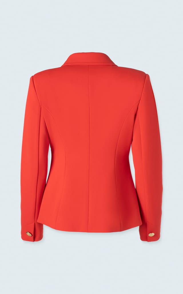 Iris Setlakwe - Double Breasted Jacket in Poppy Red - Blazer
