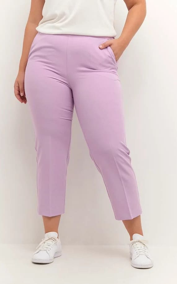 Kaffe Curve - Sakira Lavender Cropped Pants