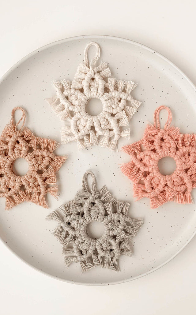 4 Handmade Snowflake Ornament - Gift & Body