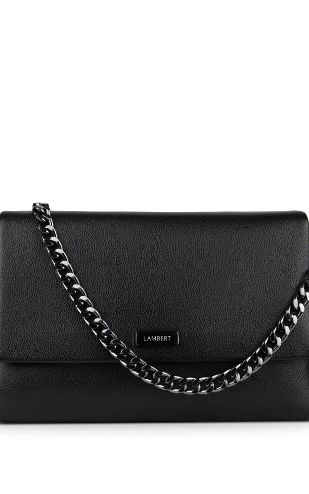 Lambert- Victoria 3-in-1 Black Vegan Leather Handbag -