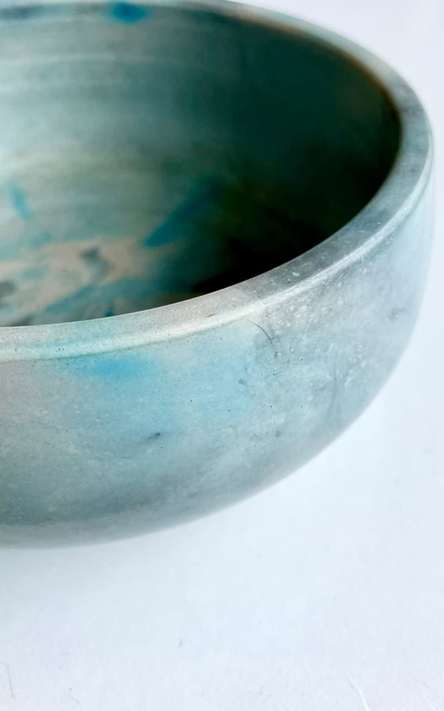 Liezl - Irregular Bowl - Smoke & Blue Marble - Giftware
