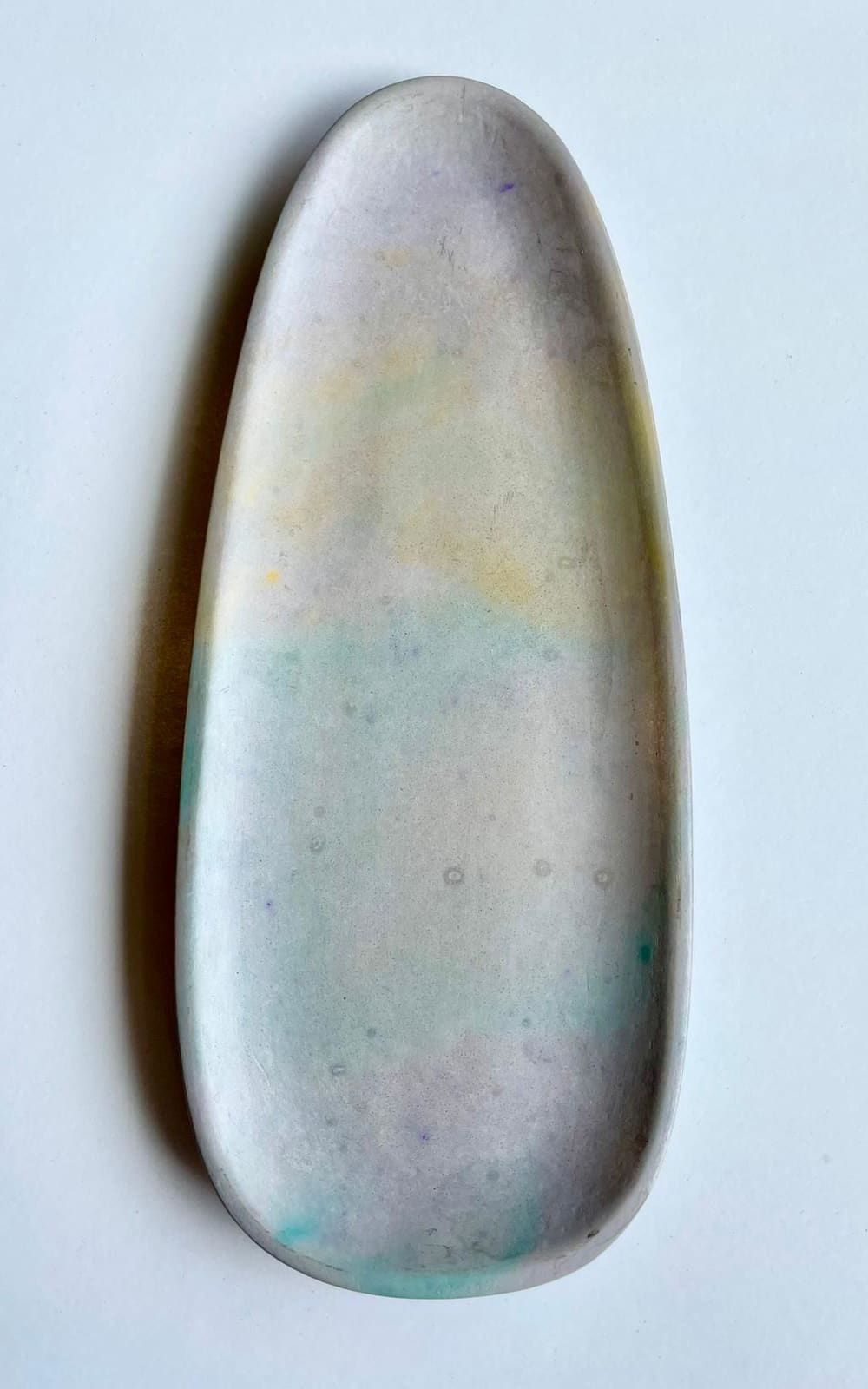 LIEZL- Concrete Irregular Dish Long - Pastel Rainbow - 