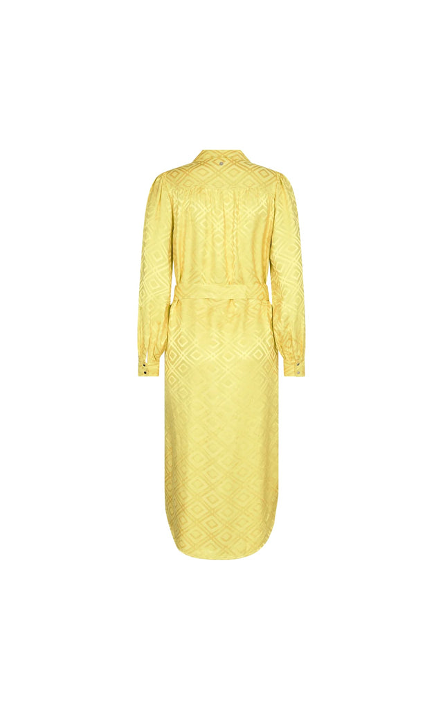 Mos Mosh - Aldo Geo Dress In Yellow Plum - Dresses