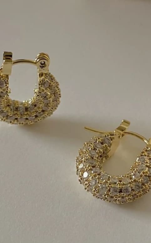 Namaste- Aliya Hoops - GOLD - jewelry