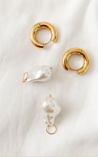 Namaste- Nuria Pearl Hoop Earring - jewelry