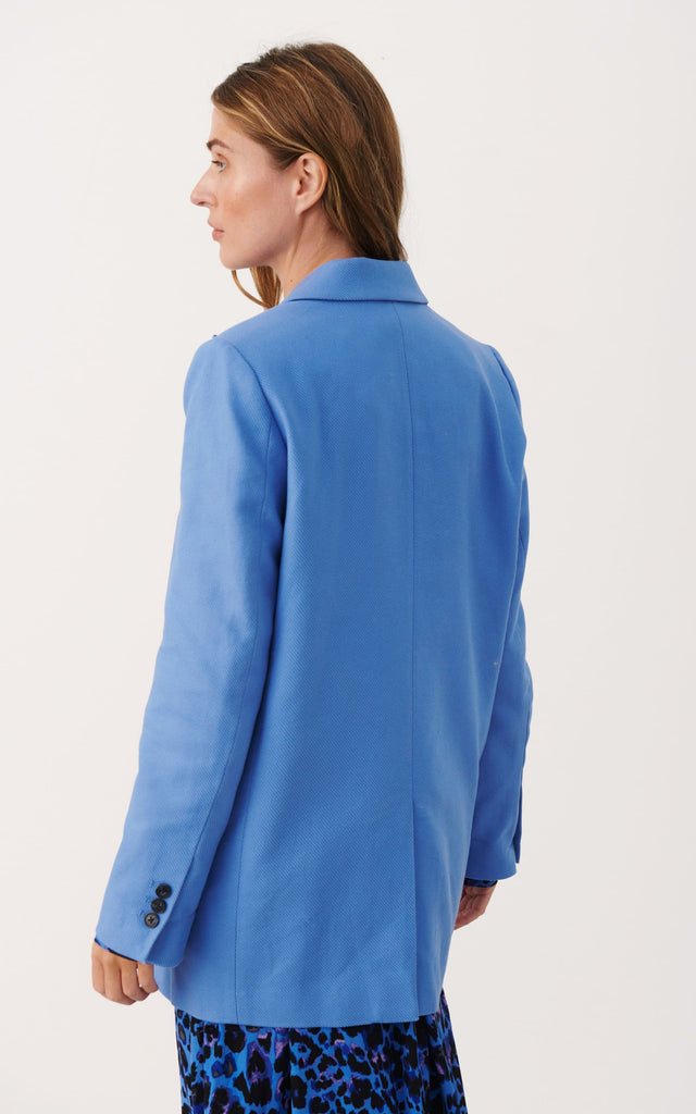 Part Two - Sonja Blue Double Breasted Boyfriend Blazer