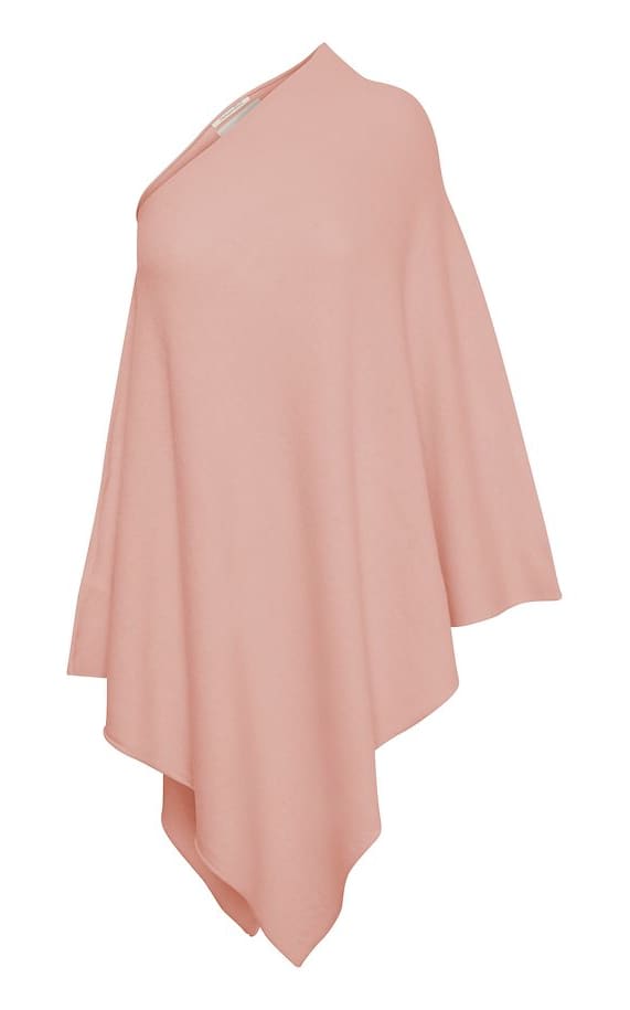 Part Two - Kristanna Wool/Cashmere Poncho - Rose