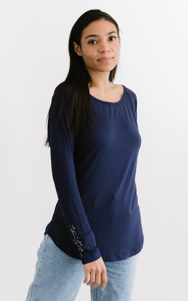 The Roster - Beautiful Moments Long Sleeve Scoop Neck in 