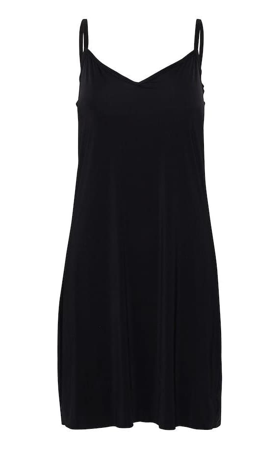 Saint Tropez - Nena Adjustable Strap Slip Dress In Black - 