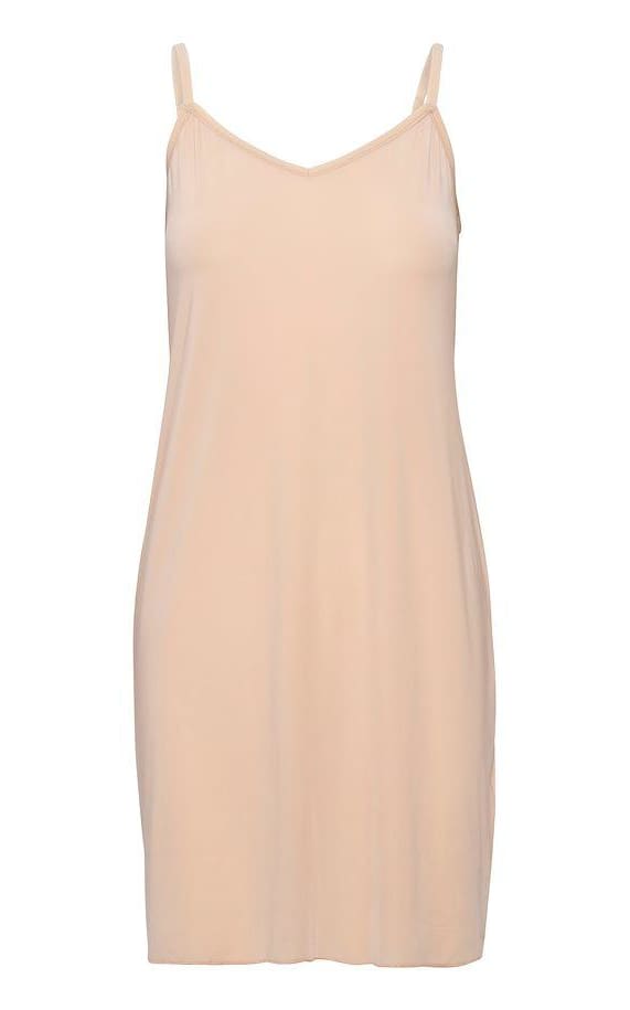 Saint Tropez - Nena Adjustable Strap Slip Dress In Nude - 