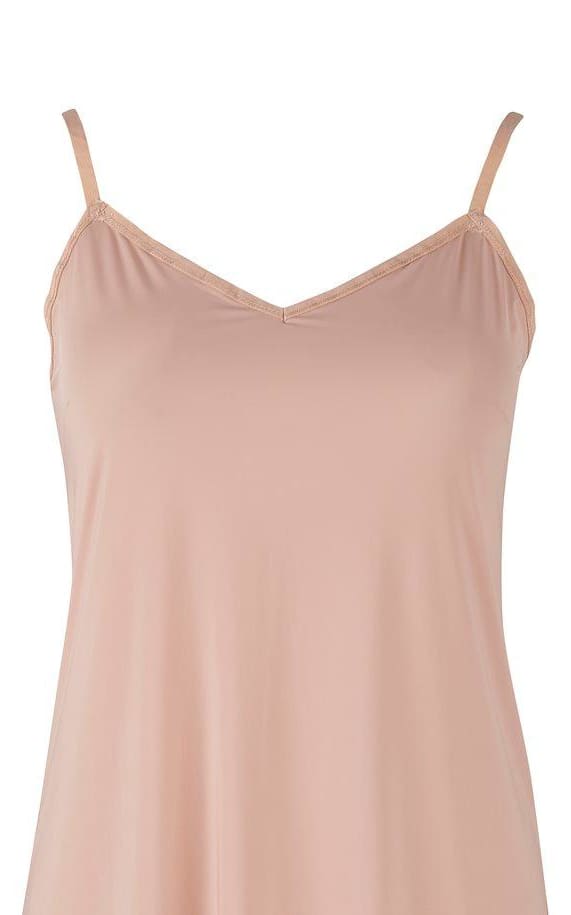 Saint Tropez - Nena Adjustable Strap Slip Dress In Nude - 