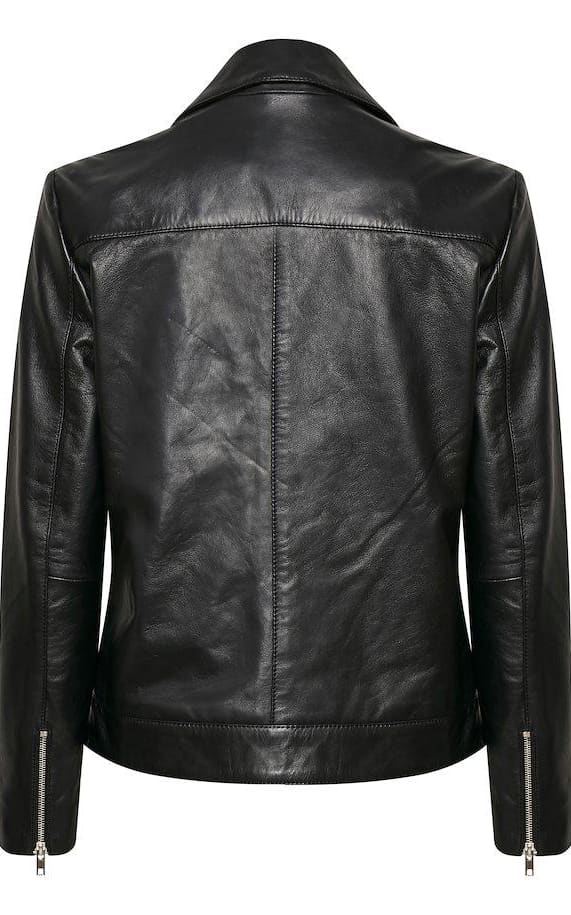 Soaked In Luxury- Leather Biker Jacket - outerwear