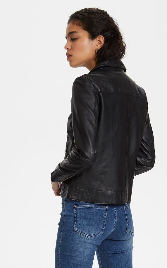 Soaked In Luxury- Leather Biker Jacket - outerwear