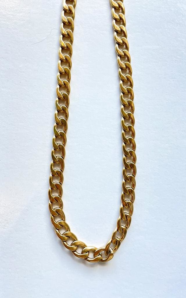 Twisted Baubles - 12MM Curb Chain - GOLD PLATE - jewelry