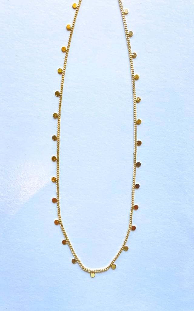 Twisted Baubles - 18K Gold Plated Curb Tag Chain - jewelry