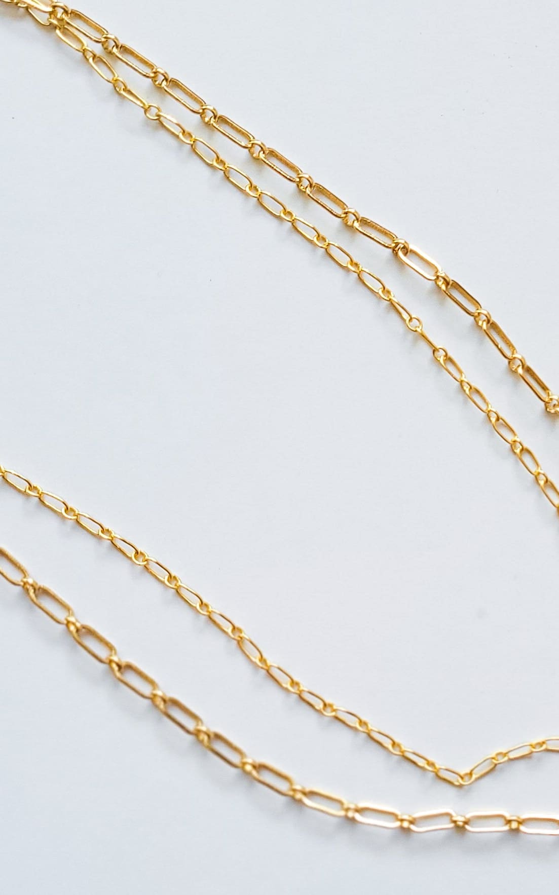 Twisted Baubles- Double Paperclip Necklace - jewelry