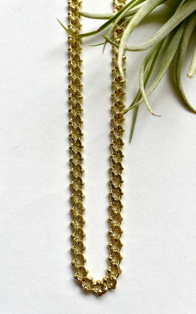 Twisted Baubles - 18K Gold Plated Curb Knot Chain - jewelry