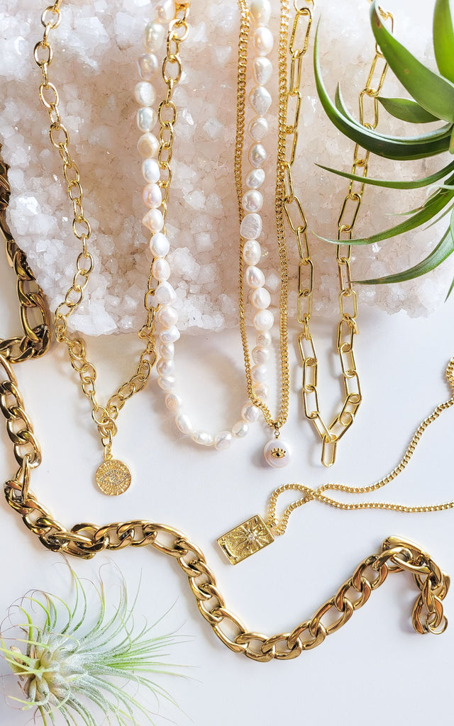 Twisted Baubles- Large Paperclip Necklace - jewelry