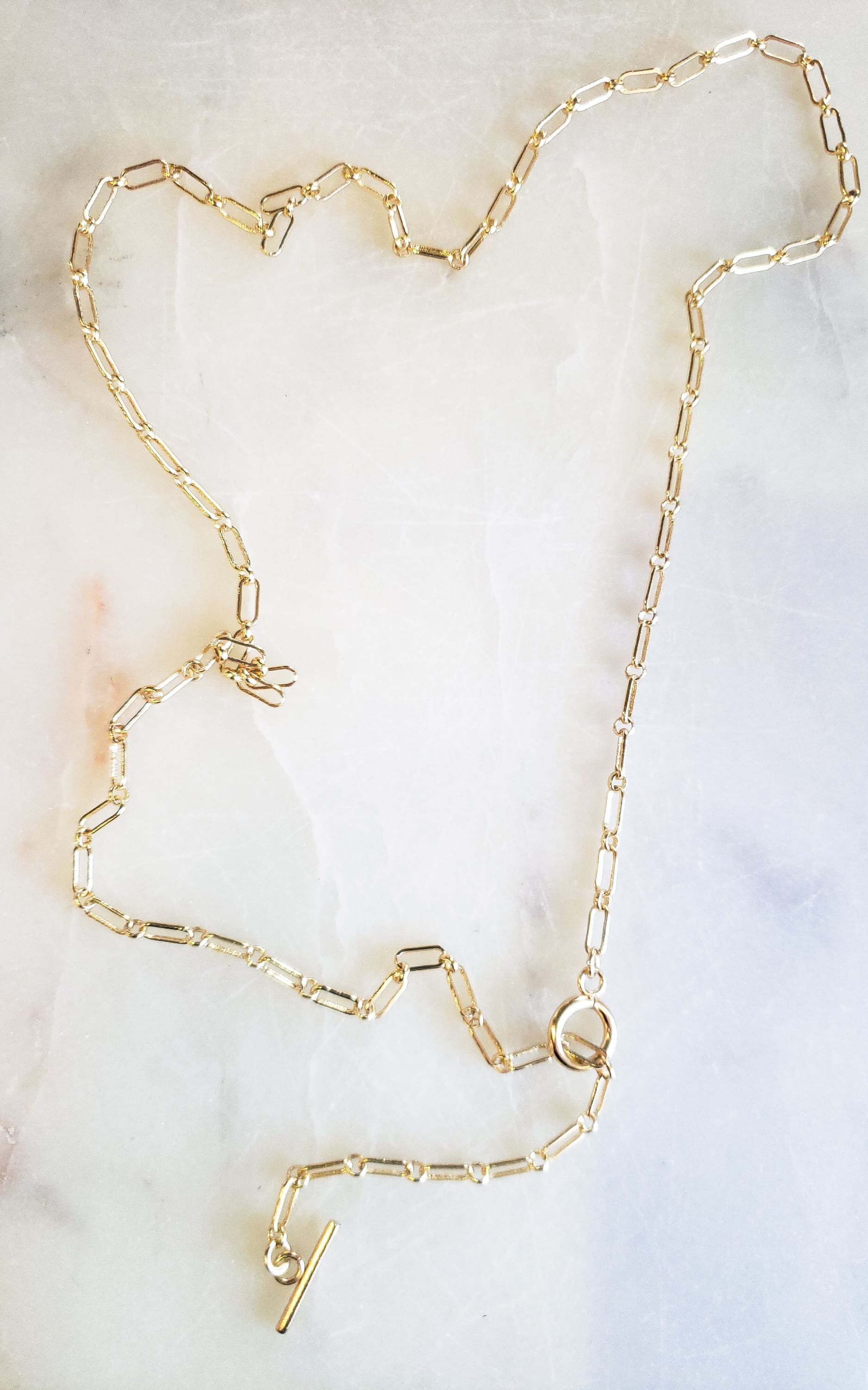 Paperclip Lariat Necklace - jewelry