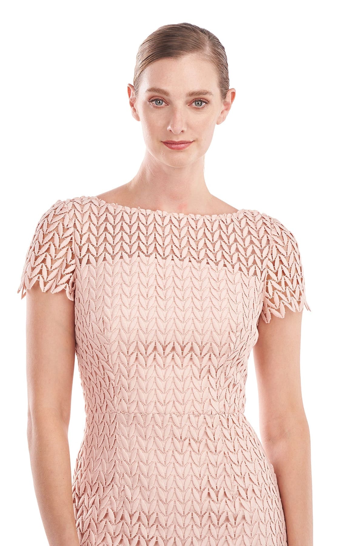 Kay Unger - Tatum Lace Dress In Soft Blush - Dresses