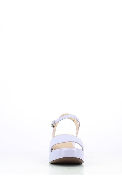 Wonders - Lavender Leather Wedge Sandals - footwear