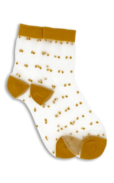 Sheer Dot Anklet Sock - accessories